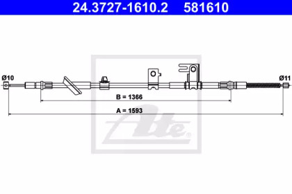 Трос ATE 24.3727-1610.2