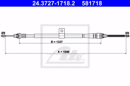 Трос ATE 24.3727-1718.2