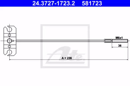 Трос ATE 24.3727-1723.2