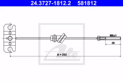 Трос ATE 24.3727-1812.2