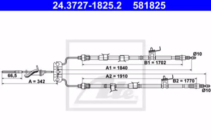 Трос ATE 24.3727-1825.2