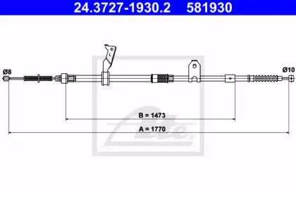 Трос ATE 24.3727-1930.2