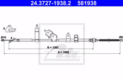 Трос ATE 24.3727-1938.2