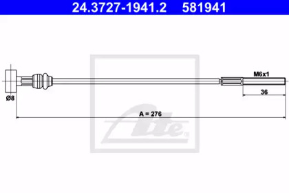 Трос ATE 24.3727-1941.2