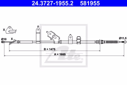 Трос ATE 24.3727-1955.2