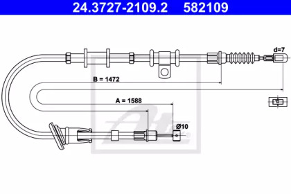 Трос ATE 24.3727-2109.2