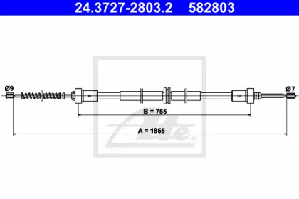 Трос ATE 24.3727-2803.2