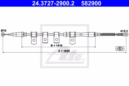 Трос ATE 24.3727-2900.2