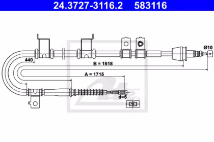 Трос ATE 24.3727-3116.2