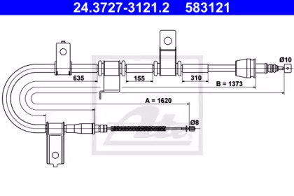 Трос ATE 24.3727-3121.2