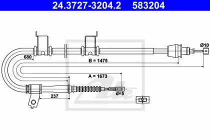 Трос ATE 24.3727-3204.2