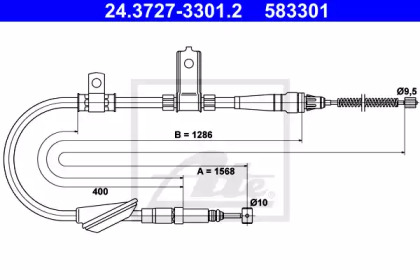 Трос ATE 24.3727-3301.2