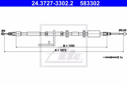 Трос ATE 24.3727-3302.2