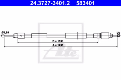 Трос ATE 24.3727-3401.2