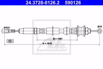 Трос ATE 24.3728-0126.2