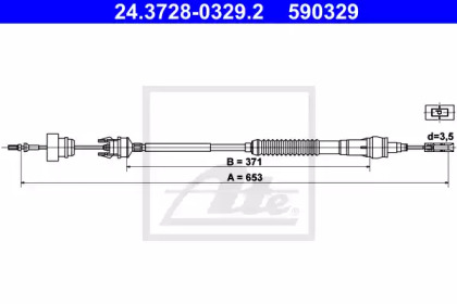 Трос ATE 24.3728-0329.2