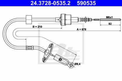 Трос ATE 24.3728-0535.2