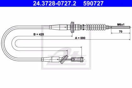 Трос ATE 24.3728-0727.2