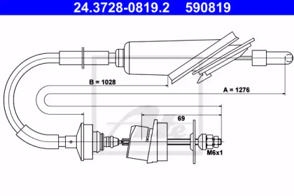 Трос ATE 24.3728-0819.2