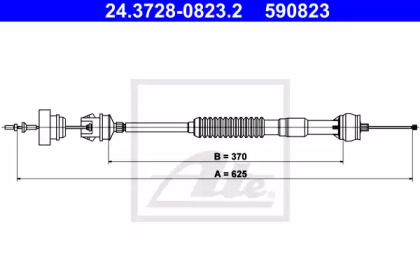 Трос ATE 24.3728-0823.2