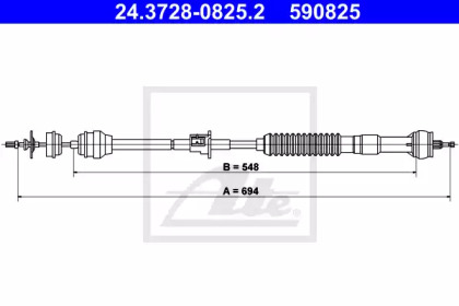 Трос ATE 24.3728-0825.2