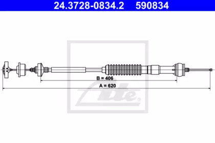 Трос ATE 24.3728-0834.2