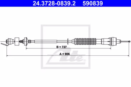 Трос ATE 24.3728-0839.2