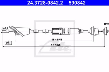 Трос ATE 24.3728-0842.2