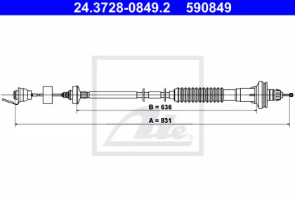 Трос ATE 24.3728-0849.2