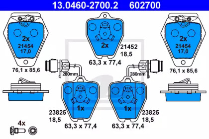 Комплект тормозных колодок ATE 13.0460-2700.2