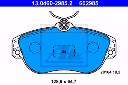 Комплект тормозных колодок ATE 13.0460-2985.2