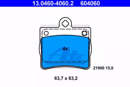 Комплект тормозных колодок ATE 13.0460-4060.2