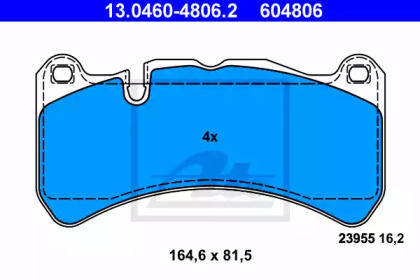 Комплект тормозных колодок ATE 13.0460-4806.2