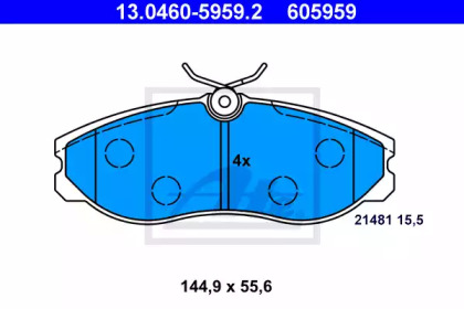 Комплект тормозных колодок ATE 13.0460-5959.2