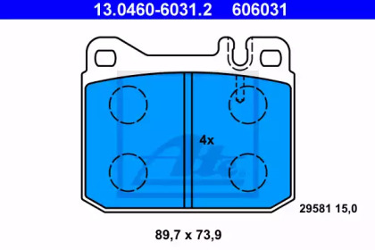 Комплект тормозных колодок ATE 13.0460-6031.2