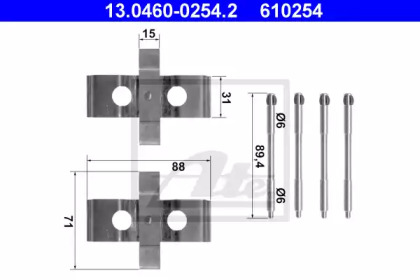 Комплектующие ATE 13.0460-0254.2