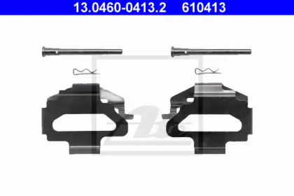 Комплектующие, колодки дискового тормоза ATE 13.0460-0413.2