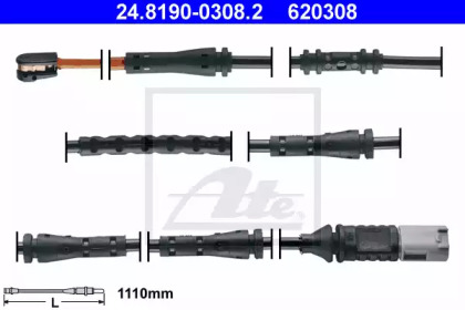 Сигнализатор, износ тормозных колодок ATE 24.8190-0308.2