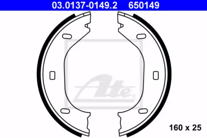 Комлект тормозных накладок ATE 03.0137-0149.2