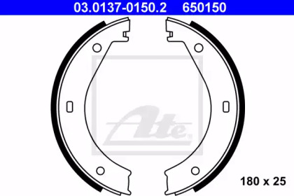 Комлект тормозных накладок ATE 03.0137-0150.2