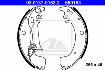 Комлект тормозных накладок ATE 03.0137-0153.2