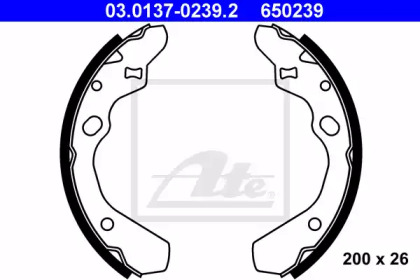 Комлект тормозных накладок ATE 03.0137-0239.2