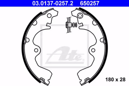 Комлект тормозных накладок ATE 03.0137-0257.2