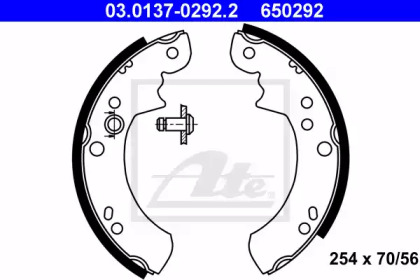 Комлект тормозных накладок ATE 03.0137-0292.2