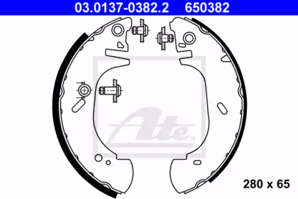 Комлект тормозных накладок ATE 03.0137-0382.2