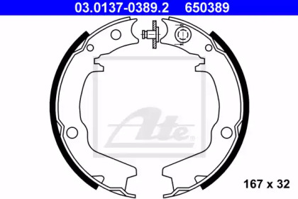 Комлект тормозных накладок ATE 03.0137-0389.2