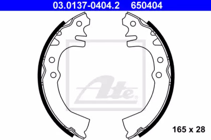 Комлект тормозных накладок ATE 03.0137-0404.2