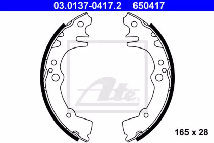 Комлект тормозных накладок ATE 03.0137-0417.2