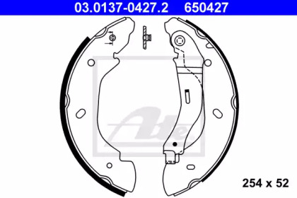 Комлект тормозных накладок ATE 03.0137-0427.2