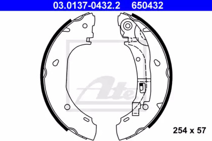 Комлект тормозных накладок ATE 03.0137-0432.2